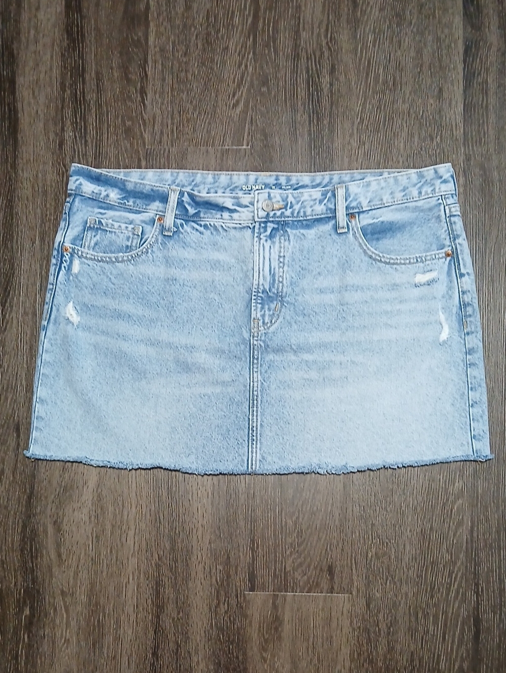 Old Navy Light Wash Denim Mini Skirt